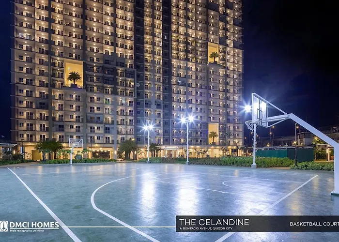 Unit With Balcony At The Celandine Qc Apartment Manila